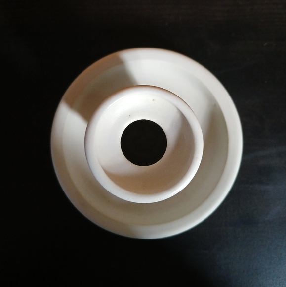 Flo Greig Studio Art Pottery Floral Oil Lamp with Wick & Top - Picture 10 of 11